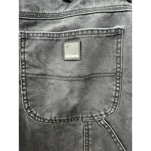 Diehard‎ Men's Black Denim Carpenter Pants Size 36x34 Workwear Utility Gorpcore - Picture 6 of 13